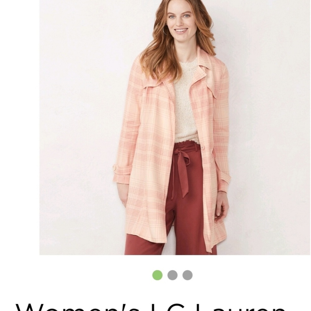 Lauren Conrad cropped trench jacket